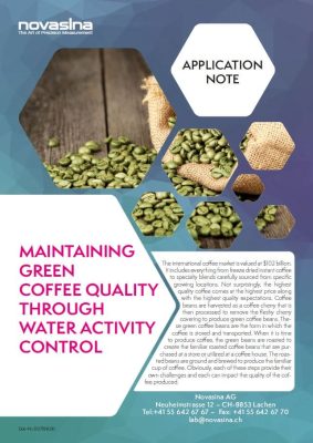 Water Activity in Green Coffee